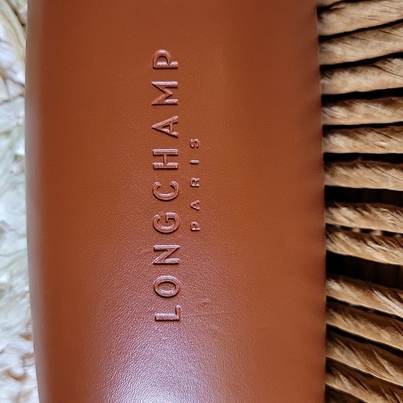 Longchamp Paris, brown hard eyeglass/sunglass case - Picture 2 of 9